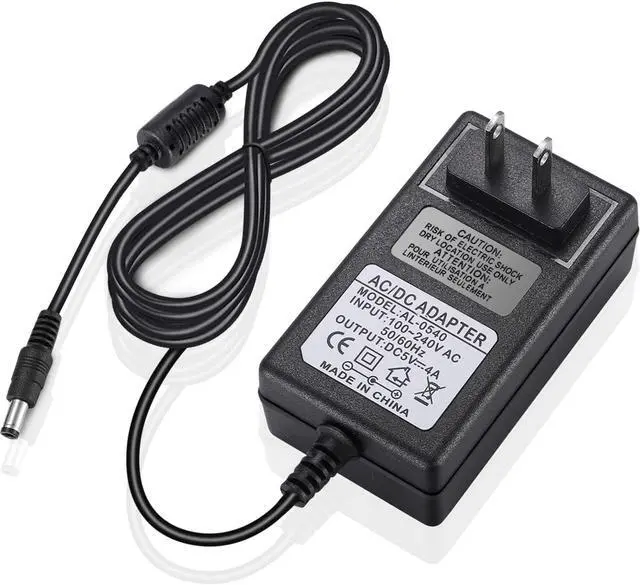 Alt view image 6 of 7 - DC 5V 4A Power Adapter, AC 100-240V to DC 5 Volt 4 Amp 20W Power Supply 5V 4000mA Switching Transformer AC to DC Converter, 5.5x2.5mm DC Jack Also Compatible with 5.5x2.1mm Plug - OEM