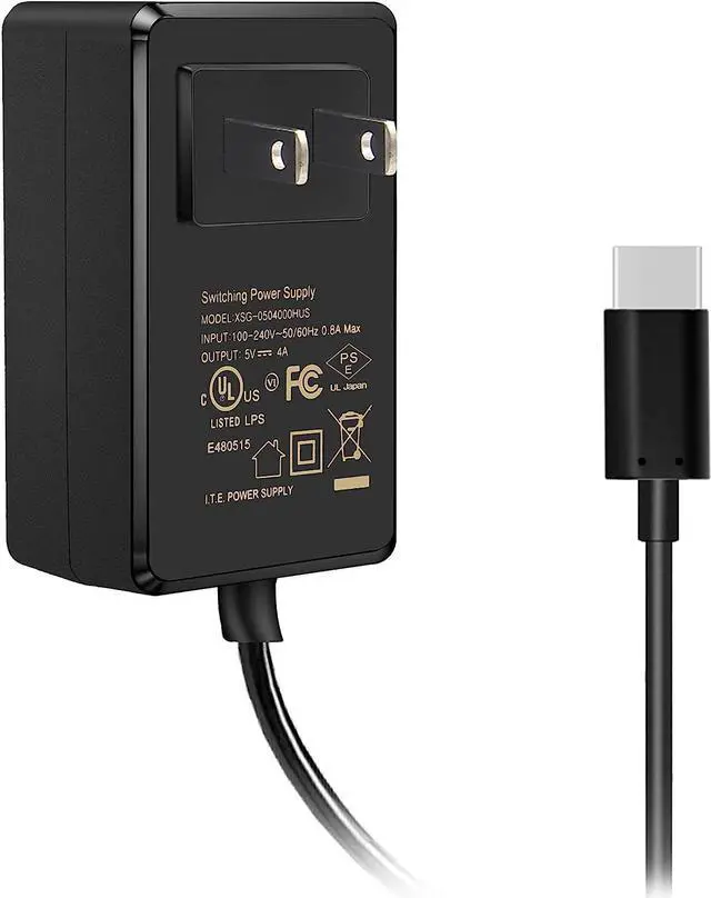 Main image of Raspberry Pi 4 Power Supply, 20W 5V 4A USB C Power Adapter Type C Charger UL Listed Support Raspberry Pi 4 Model B/Orange Pi 5/NASPi/DACPi/X-C1/X825/X735/X728/X708/X703 - OEM