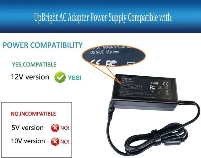 Alt view image 2 of 4 - UpBright 12V AC Adapter Compatible with Arcade1up Game Machine Arcade 1up ALL Riser Cocktail Table RYJ0136PAU0 RYJ0136PAU1 RYJ0136PAU2 RYJ0136PAU3 RYJ0136PAU4 RYJ0136PAU5 BIton BI36-120300-U2 3A Power - OEM