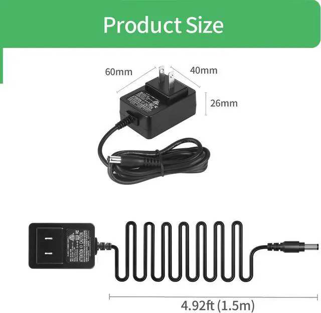 Alt view image 4 of 7 - Security-01 AC to DC 15V 1A Power Supply Adapter, Plug 5.5mm x 2.1mm,15v dc Power Supply for Litter-Robot 3,Litter Robot Power Supply,1.5 Meter Cord Length - OEM