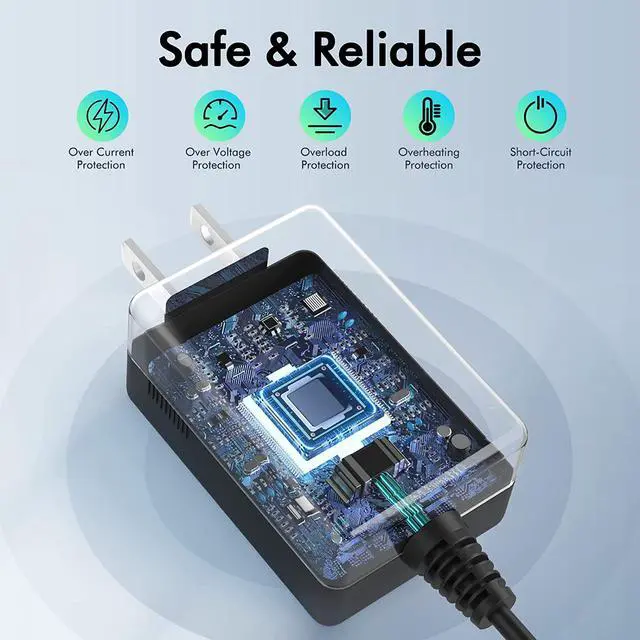 Alt view image 3 of 7 - 5V 2A AC Adapter, 5v1a Power Supply UL Listed 5V 2A Power Supply Adapter, 5V 2A LED Power Supply 100V-240V AC Power Adapter Wall Charger for TV Box, Camera, Speaker,Router & More DC 5V Devices - OEM