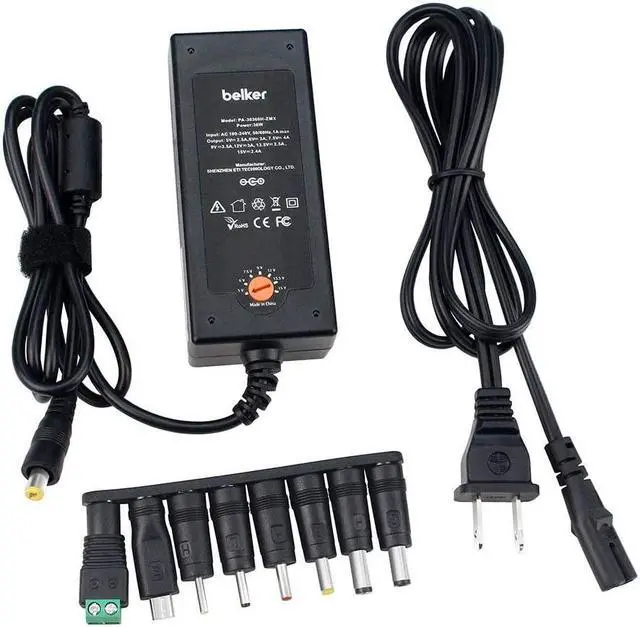 Alt view image 7 of 7 - 45W Universal 5V 6V 7.5V 9V 12V 13.5V 15V AC DC Adapter Power Supply for Household Eletronics LCD LED Strip Light Router HUB Speaker Smart Phone Tablet - Support Amps 0.5A 1A 2A 3A 3000mA Max. - OEM