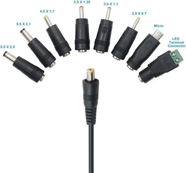 Alt view image 6 of 7 - 45W Universal 5V 6V 7.5V 9V 12V 13.5V 15V AC DC Adapter Power Supply for Household Eletronics LCD LED Strip Light Router HUB Speaker Smart Phone Tablet - Support Amps 0.5A 1A 2A 3A 3000mA Max. - OEM