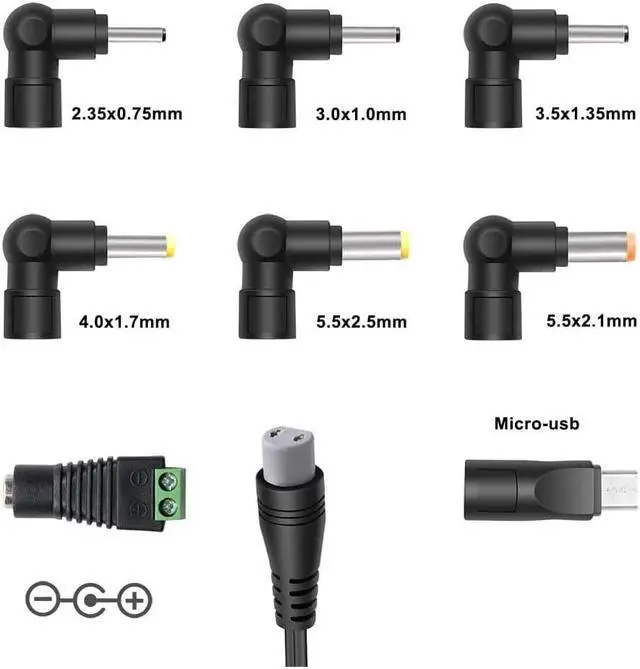 Alt view image 3 of 7 - Universal 45W 5V 6V 7.5V 9V 12V 13.5V 15V AC DC Power Adapter for Household Electronics Routers CCTV IP Cameras Speaker Usb Hub Tablet LED Strips, Multi Voltage Supply Cord Charger 1A 2A 3A - OEM