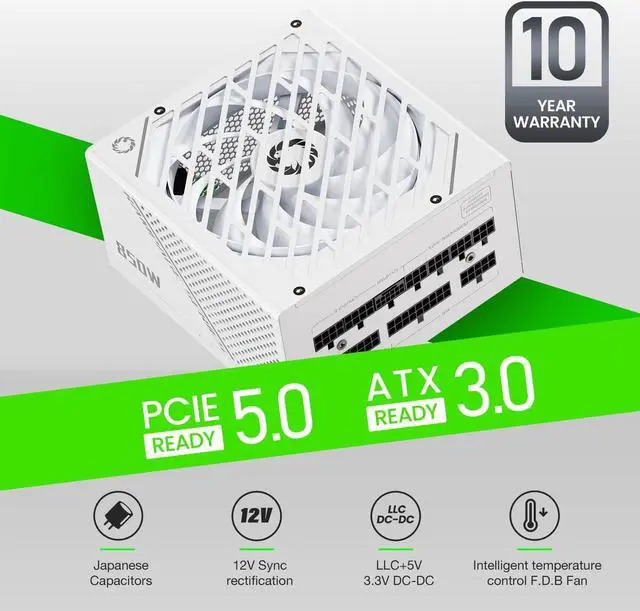 GAMEMAX Rampage Series 850W PCIe 5.0 80 Plus Gold Certified