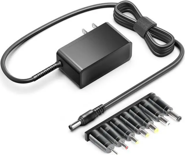 Main image of Universal AC DC Adapter 15V 2A 1.5A 1A 0.5A 30W Power Supply 5.5*2.1mm with 7 DC Jacks 6.5*4.4mm/ 5.5x2.5mm/ 5.5x3.0mm/ 4.8x1.7mm/ 4.0x1.7mm/ 3.5x1.35mm/ 2.5x0.7mm 15.0V Charger Transformer Plug - OEM