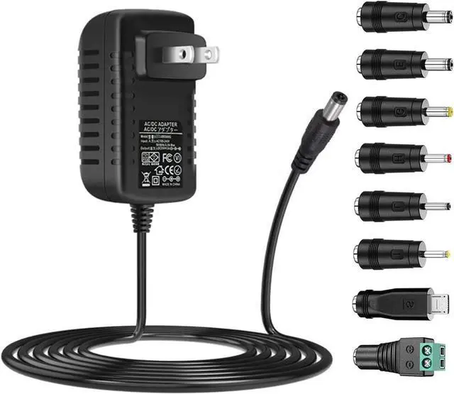 Main image of Universal AC Adapter 5V 3A Power Supply DC5V Charger AC110V to DC5V 3000mA Power Driver 8 DC Plug Tips 5 Volt Converter Inverter Transformer ac dc Adapter(DC5V, 3A) - OEM