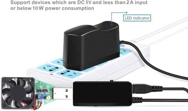 Alt view image 4 of 7 - GuanTing4.8' Long Cable AC Adapter 5V 2A Power Supply Charger AC110V to DC5V 2000mA 1500mA 1000mA 500mA Power Adapter 5 Volt Converter Transformer ac dc Adapter - OEM