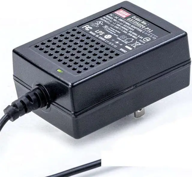 Main image of MW Mean Well Wall-Mounted Adaptor GST25U05/07/09/12/15/18/24/28/48-P1J Industrial US-Type General Size Reliable Green Adaptor (GST25U24-P1J) - OEM