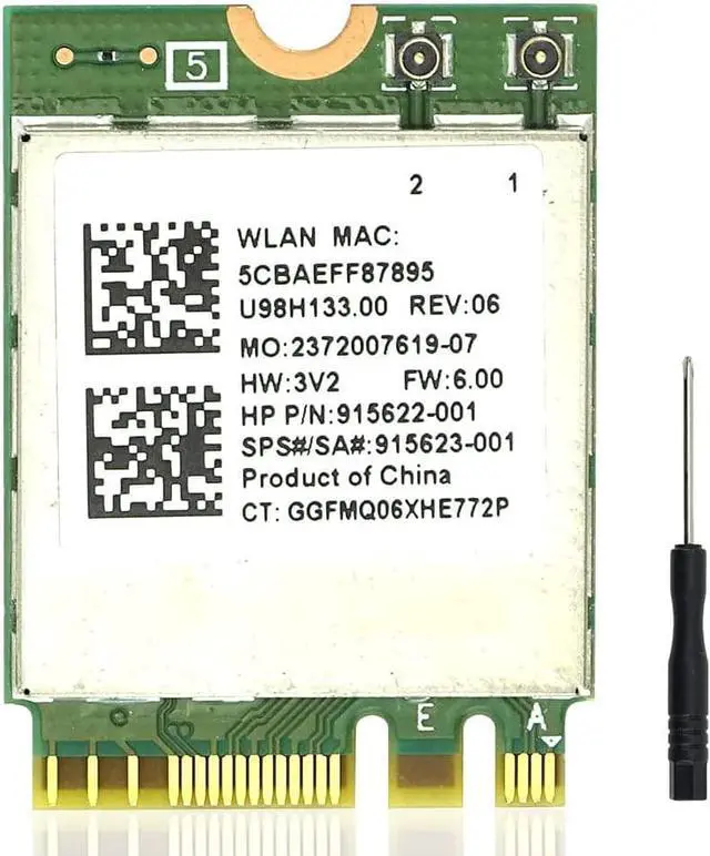 Main image of LIAN MO Wireless LAN Card RTL8822BE Dual Band 2.4G/5G Network Speed: 867Mbps Network Protocol: 802.11a/b/g/n/ac Support 4.2 Bluetooth Windows 7, 8, 10