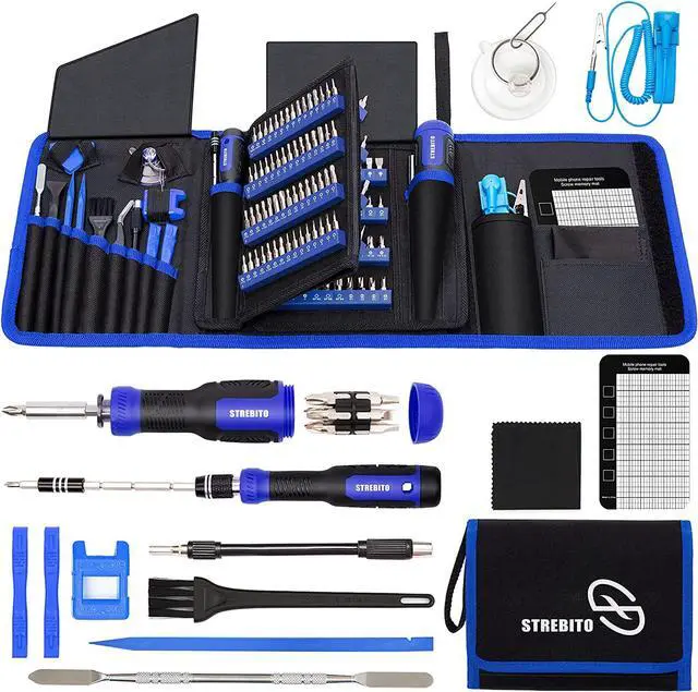 Main image of Precision Screwdriver Set 191-Piece Multi-Bit Screwdriver 1/4 Inch Nut Driver Home Improvement Tool Electronic Repair Kit for Computer, iPhone, Laptop, PC, Cell Phone, PS4, Xbox, Nintendo