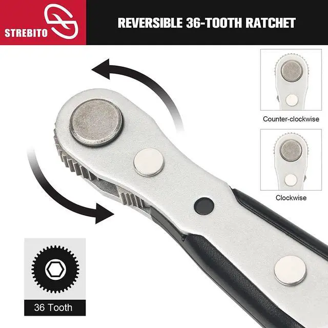 Alt view image 4 of 7 - Mini Ratchet Set 12-Piece 1/4 Ratchet Right Angle Screwdriver Set Small Ratcheting Wrench 90 Degree Offset Screwdriver High Torque Low Profile Ratchet Angled Screwdriver For Tight Spaces