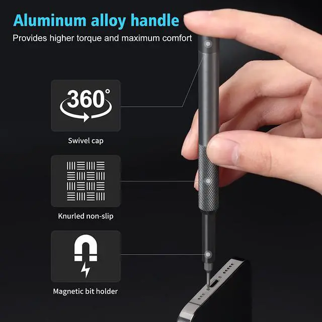 Alt view image 4 of 7 - Micro Screwdriver Set 50 in 1 Precision Screwdriver Set, Electronics Tool Kit Screwdriver Kit - Computer, iPhone, Macbook, PS4, PS5, Nintendo, Xbox Controller Repair Kit, S2 Multi Bit Driver