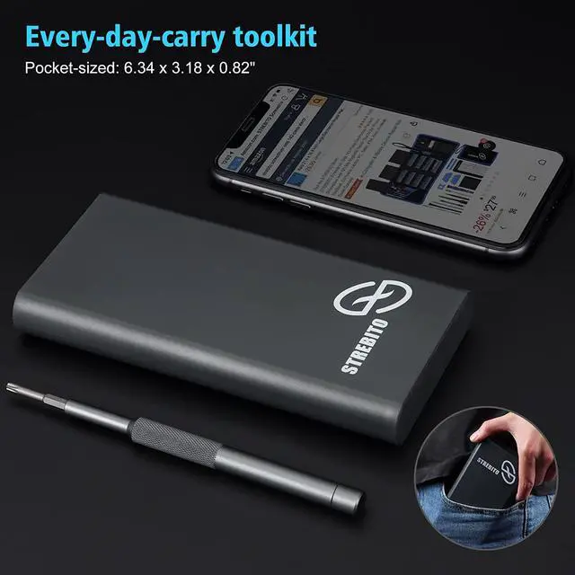 Alt view image 7 of 7 - Small Screwdriver Set 39 in 1 Precision Screwdriver Set, Electronics Tool Kit Screwdriver Kit - PC, Laptop, RC, Computer, Phone Repair Kit, S2 Steel Long Bits - Torx, Pentalobe, Triwing