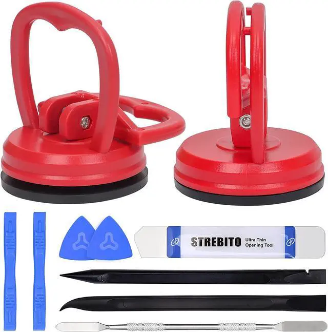 Main image of Suction Cups Heavy-Duty 2 Pieces + Spudger Pry Tool Kit 11 Piece Opening Tool Bundle, Ultimate Toolkit for iMac, iPhone, MacBook, iPad, TV, Phone, Laptop, Computer, Tablet, LCD Screen Remover