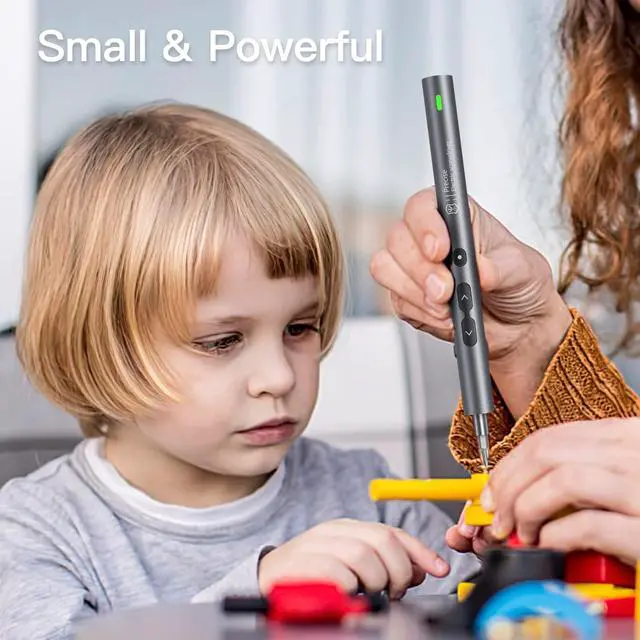 Alt view image 2 of 7 - 51 in 1 Electric Screwdriver Set, UF-TOOLS Portable Mini Rechargeable Cordless Precision Screwdriver with Battery & LED Light, Magnetic Driver Bits Set, Professional Repair Tool Kit for Electronics