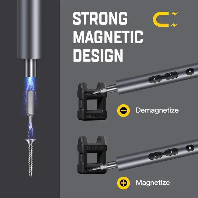 Alt view image 7 of 7 - 51 in 1 Electric Screwdriver Set, UF-TOOLS Portable Mini Rechargeable Cordless Precision Screwdriver with Battery & LED Light, Magnetic Driver Bits Set, Professional Repair Tool Kit for Electronics