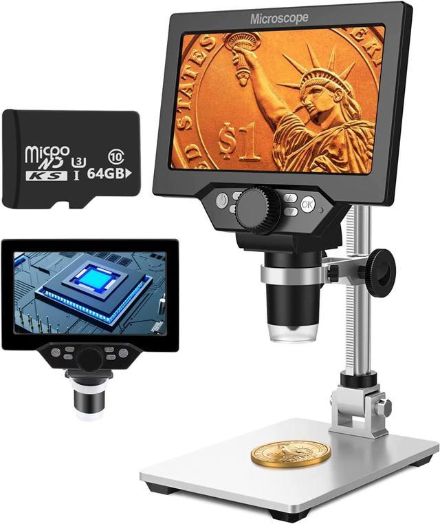 7” LCD Digital outlets Microscope 1-1200X 12MP