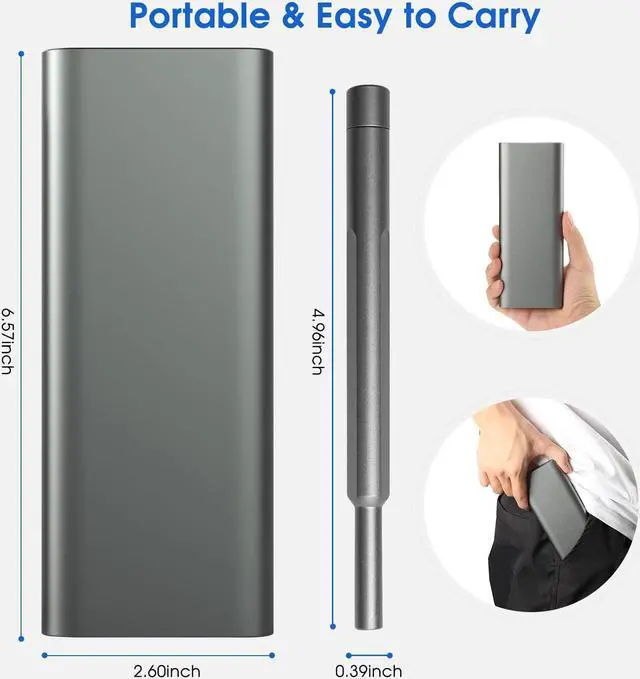 Alt view image 7 of 7 - UF-TOOLS 48 in 1 Precision Screwdriver Set, Upgraded Version S2 Steel Magnetic Mini Repair Tool Kit with Magnetic Case for Tablet, Computer, Eyeglasses, Toys, Watches, Mac, iPad