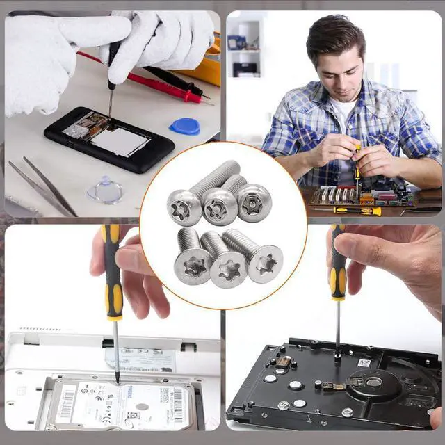 Alt view image 6 of 7 - Kingsdun 12Pcs Magnetic Torx Screwdriver Sets with T3 T4 T5 T6 T7 T8 T10 Star Screwdrivers, Stainless Steel Tweezers & Philip Slotted Screwdrivers for Phone/Mac/Camera/Computer Repairing