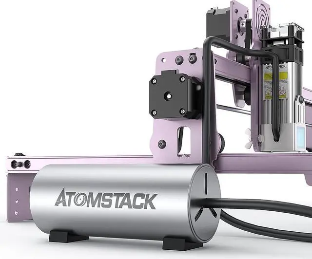 Alt view image 7 of 7 - ATOMSTACK Air Assist Kit for S10 PRO/X7 PRO/A10 PRO/A5 PRO Laser Engraver, Air Pump Kit with 10-30L/Min Airflow for Removing Smoke and Dust, Low Noise and Easily Assemby