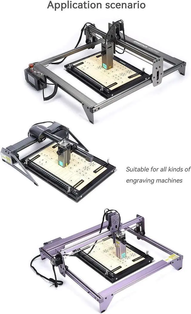 Alt view image 7 of 7 - ATOMSTACK Laser Engraver Honeycomb Working Table, Honeycomb Laser Bed Panel with Fixture for CO2 and Diode Laser Engraving Machine, 380x284x22mm