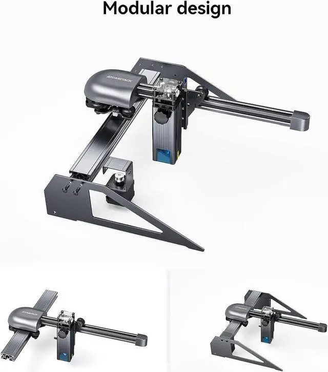 Alt view image 4 of 7 - ATOMSTACK P7 Laser Engraver 40W Laser Cutter and Engraver Machine 5.5 WFixed-Focus Eye Protection DIY Engraver Tool for Metal, Wood, Leather, Vinyl, Area(7.87"x7.87")