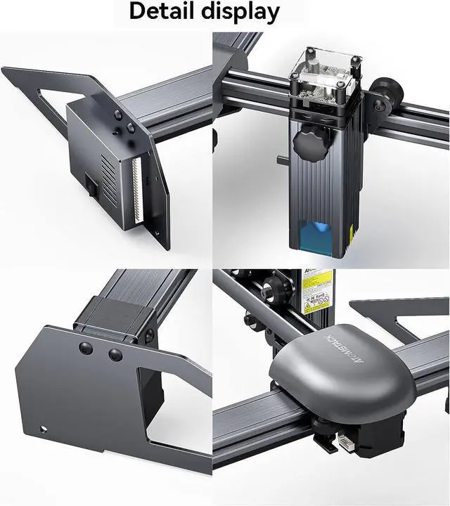 Alt view image 6 of 7 - ATOMSTACK P7 Laser Engraver 40W Laser Cutter and Engraver Machine 5.5 WFixed-Focus Eye Protection DIY Engraver Tool for Metal, Wood, Leather, Vinyl, Area(7.87"x7.87")