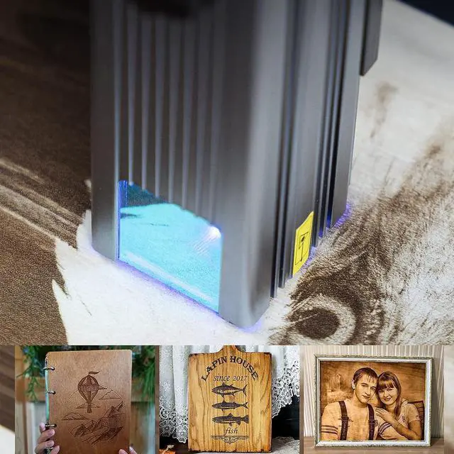 Alt view image 7 of 7 - ATOMSTACK P7 Laser Engraver 40W Laser Cutter and Engraver Machine 5.5 WFixed-Focus Eye Protection DIY Engraver Tool for Metal, Wood, Leather, Vinyl, Area(7.87"x7.87")