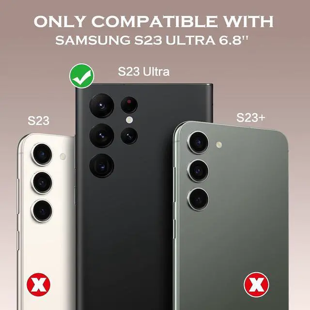 Alt view image 6 of 7 - Designed for Samsung Galaxy S23 Ultra Case, [Compatible with MagSafe] Magnetic Liquid Silicone Slim Fit Camera Protector Women Girls Soft Shockproof Protective Phone Cover 6.8 Inch, Light Pink