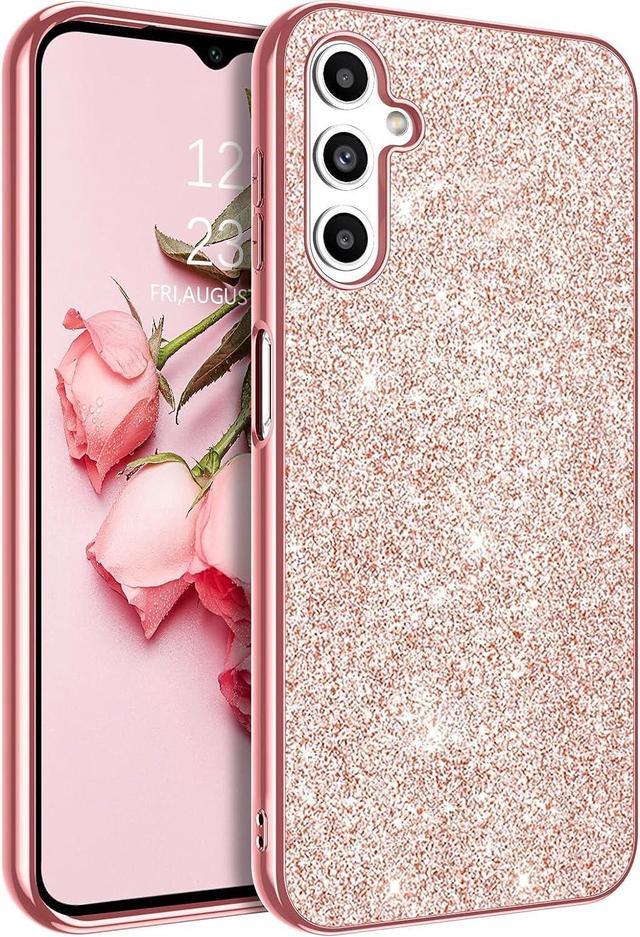 Designed for Samsung Galaxy A14 5G Case, Glitter Sparkly Bling