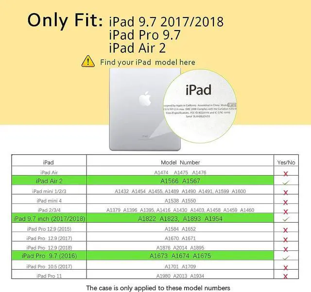 Alt view image 6 of 7 - Case for iPad 6th Generation,iPad 9.7 Inch Case,iPad 5th Generation Case,iPad Air 2nd Case,iPad Pro 9.7 Case with Pencil Holder Butterfly Wings Kickstand Kids Shockproof Protective Cover,Green