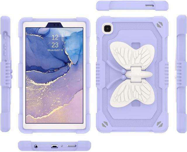  [Super Cute with Bling Quicksand] Kids Popit Case for Galaxy Tab  A7 Lite Case 2021 8.7'', Shockproof Case Cover for Tablet A7 Lite  SM-T225/T220/T227 8.7 Inch with 360° Rotating Stand 