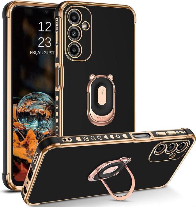 Samsung Galaxy A14 5G / A14 Gold Edge Case with Support Ring - Dealy