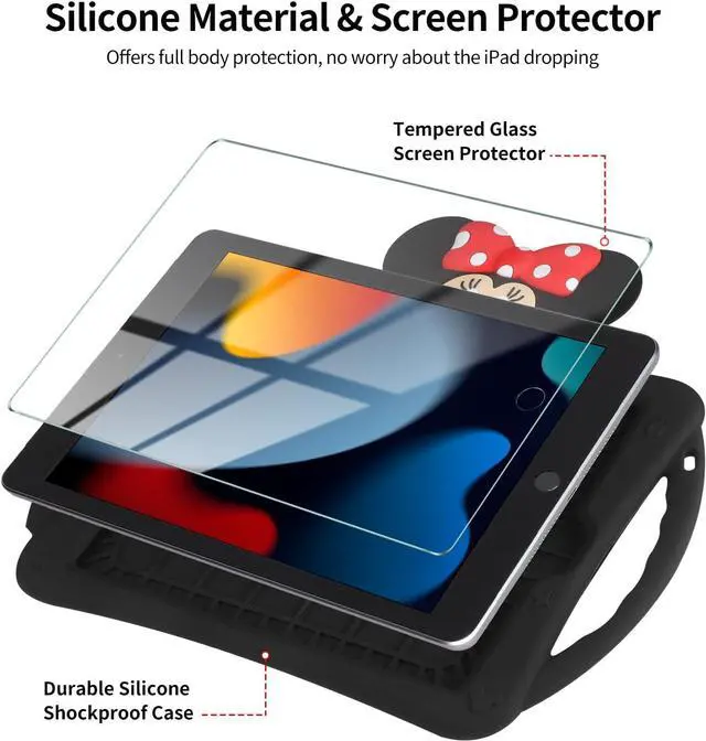 Alt view image 2 of 7 - Bluetooth Headphones Wireless for Girls Women Men Fidget Bubbles Cute Wireless Gaming Headset Over Ear Build in Microphone for Smartphone Tablet PC, Rainbow Pink