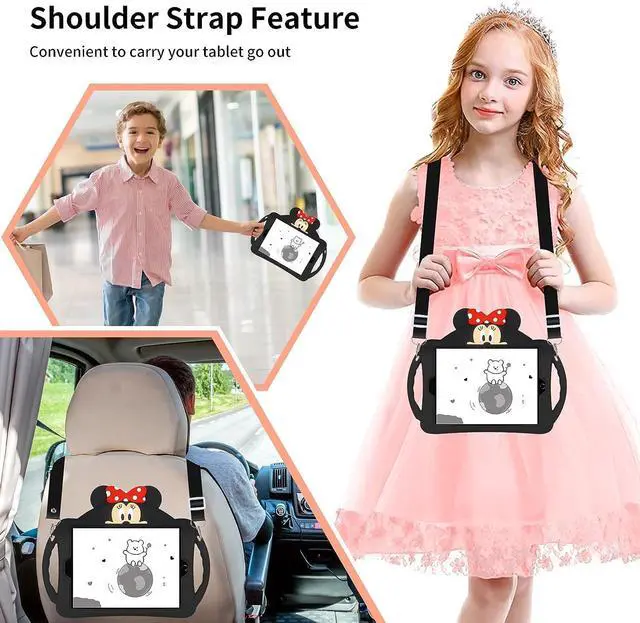 Alt view image 6 of 7 - Bluetooth Headphones Wireless for Girls Women Men Fidget Bubbles Cute Wireless Gaming Headset Over Ear Build in Microphone for Smartphone Tablet PC, Rainbow Pink