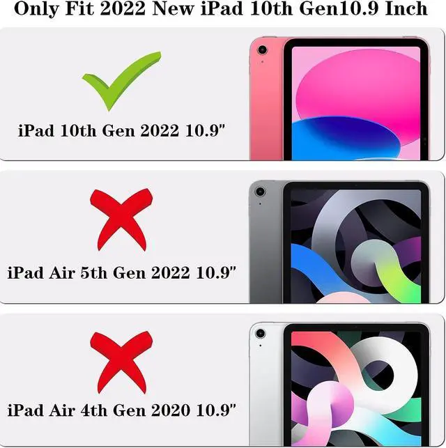 Alt view image 2 of 7 - for iPad 10th Generation Case 2022 with Kickstand Lanyard Keychain Silicone Fidget Bubble Case for Girls Women Cute Rainbow Pop Protective Tablet Cover for iPad 10th Gen 10.9 inch 2022