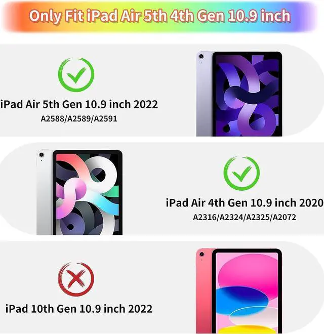 Alt view image 2 of 7 - for iPad Air 5th Generation Case with Kickstand Lanyard Keychain Pencil Holder Rugged Heavy Duty Case for Girls Kids Protective Tablet Cover for iPad Air 5th 4th Gen 2022 2020 10.9'' Pink