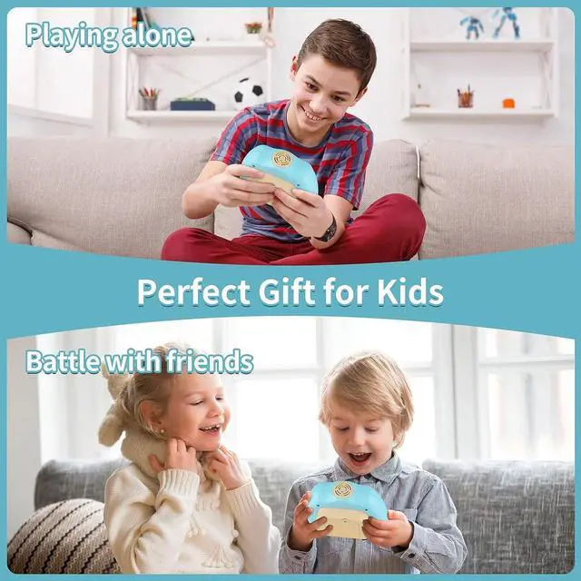 Alt view image 6 of 6 - Quick Push Game for Kids, Handheld Game Sensory Fidget Toys Stress Reliever Pop Bubble Game Controller for Kids 5-12 Years Old, Gifts for Boys Girls Teens Adults Blue