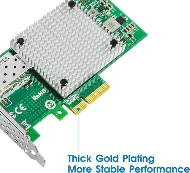 Alt view image 5 of 7 - 10Gb PCI-E NIC Network Card, Dual Copper RJ45 Port, Intel X540 Controller, PCI Express Ethernet LAN Adapter for Windows/Linux/ESX. Compare to Intel X540-T1,X540-T2