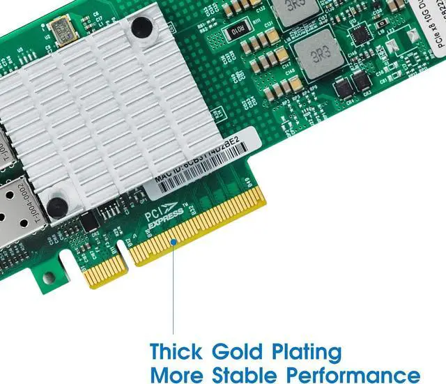 Alt view image 5 of 7 - 10Gb Network Card with Intel 82599EN Controller,Single SFP+ Port PCI Express Ethernet Adapter Support Windows Server/Linux/VMware
