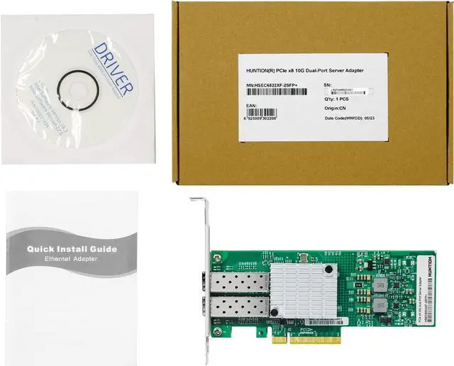 Alt view image 7 of 7 - 10Gb Network Card with Intel 82599EN Controller,Single SFP+ Port PCI Express Ethernet Adapter Support Windows Server/Linux/VMware