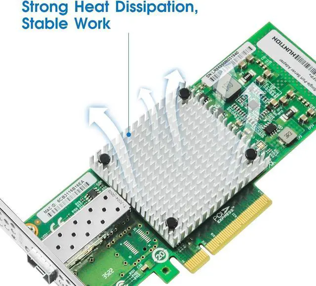 Alt view image 4 of 7 - 10Gb Network Card with Aquantia AQtion AQC107 Chip,Single RJ45 Port PCI Express NIC Ethernet Adapter Support Linux,Ubuntu,Windows,Windows 7