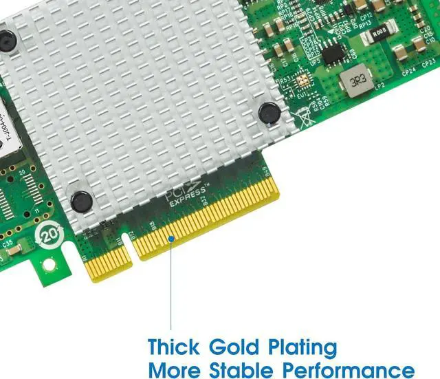 Alt view image 3 of 7 - 10Gb Network Card with Aquantia AQtion AQC107 Chip,Single RJ45 Port PCI Express NIC Ethernet Adapter Support Linux,Ubuntu,Windows,Windows 7