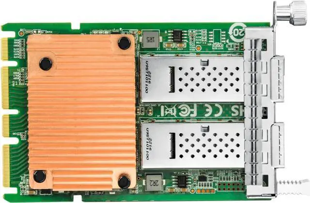 Alt view image 2 of 7 - 100Gb OCP3.0 Network Card with Intel E810 Chip,Dual-Ports NIC PCI Express Ethernet Adapter Support Windows Server/Linux/VMware