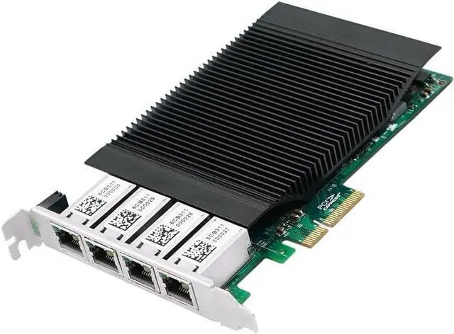 Main image of Gigabit Network Card with Intel I350 Controller,4 RJ45 PoE+ Ports PCI Express v2.1 x4 Ethernet Adapter Support Windows/Windows Server/Linux