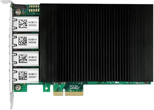 Alt view image 7 of 7 - Gigabit Network Card with Intel I350 Controller,4 RJ45 PoE+ Ports PCI Express v2.1 x4 Ethernet Adapter Support Windows/Windows Server/Linux