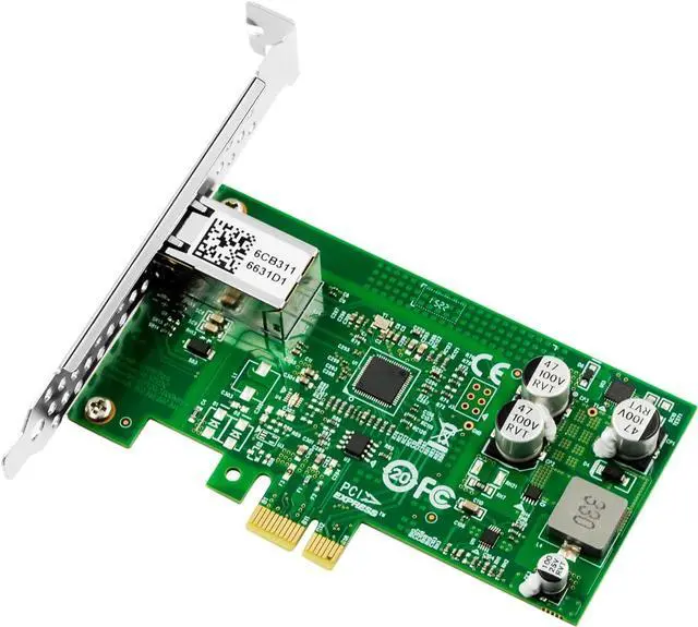 Alt view image 2 of 7 - 10/100/1000Mbps GigE Interface Card 802.3at Single-Port RJ45 Gigabit PoE+ Network Card Based on Intel I210 Chip, PCI-E Ethernet LAN Adapter, PCI Express X1 Gigabit Vision Frame Grabber Card