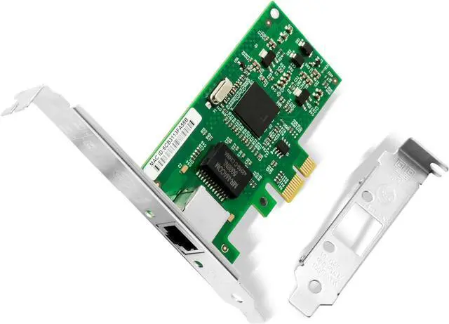 Main image of Gigabit Network Card,10/100/1000Mbps Single Ports RJ45 Copper Ethernet Adapter, with Intel 82573 Chip, PCI-Express X1 NIC Support Windows Server/Freebsd/VMware
