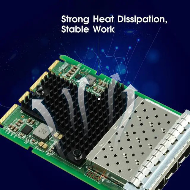 Alt view image 4 of 7 - 10Gb OCP3.0 Network Card with Intel 82599 Chipset,Dual SFP+ Ports PCI Express Ethernet Adapter Support Windows Server/Linux/VMware (8599-2S-OCP3) (Intel XL710)